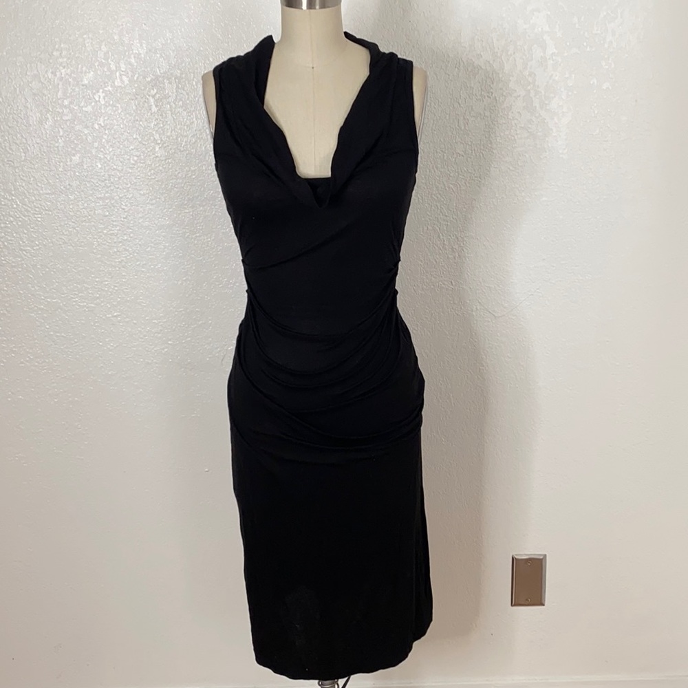 James Perse little black goth cotton dress 1